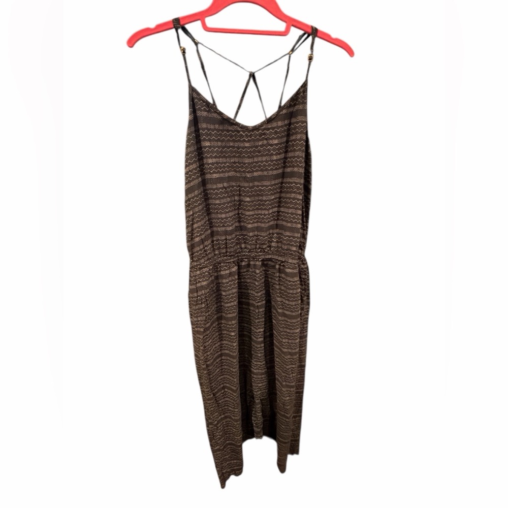Carve Designs Black Geometric Backless Dress